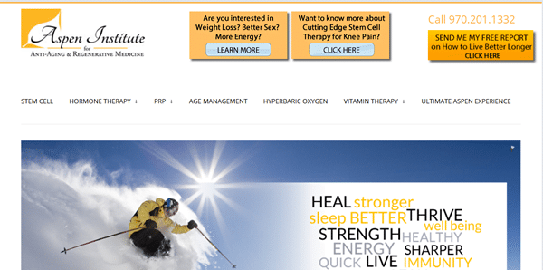 Aspen Institute of Antiaging and Regenerative Medicine